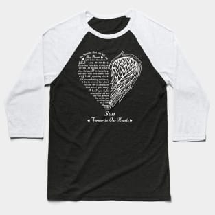 My Heart Split in two, In Memory of My Son Baseball T-Shirt